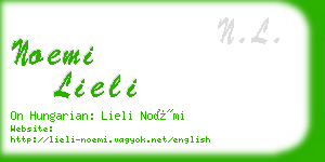 noemi lieli business card